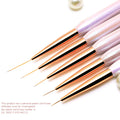 Crystal Quick Extension Manicure Acrylic Nail Brush Painting Manicure Tools Light Therapy Slim Waist Pen Nail Art Line Brush
