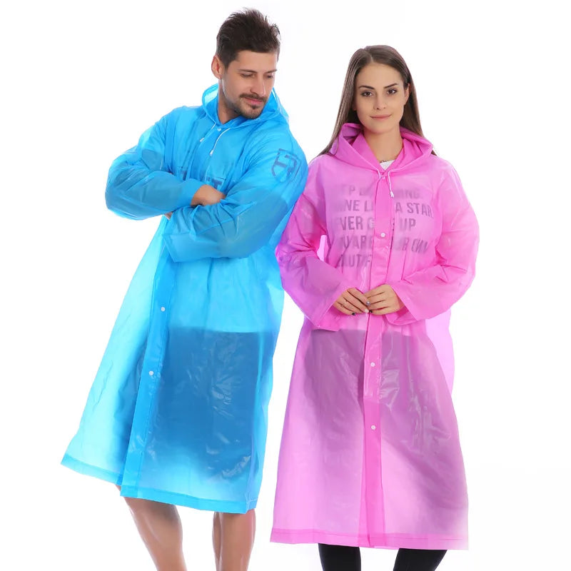 SA-084 Portable EVA Raincoats for Adults Reusable Rain Coat Biodegradable Waterproof Raincoat Rain Poncho