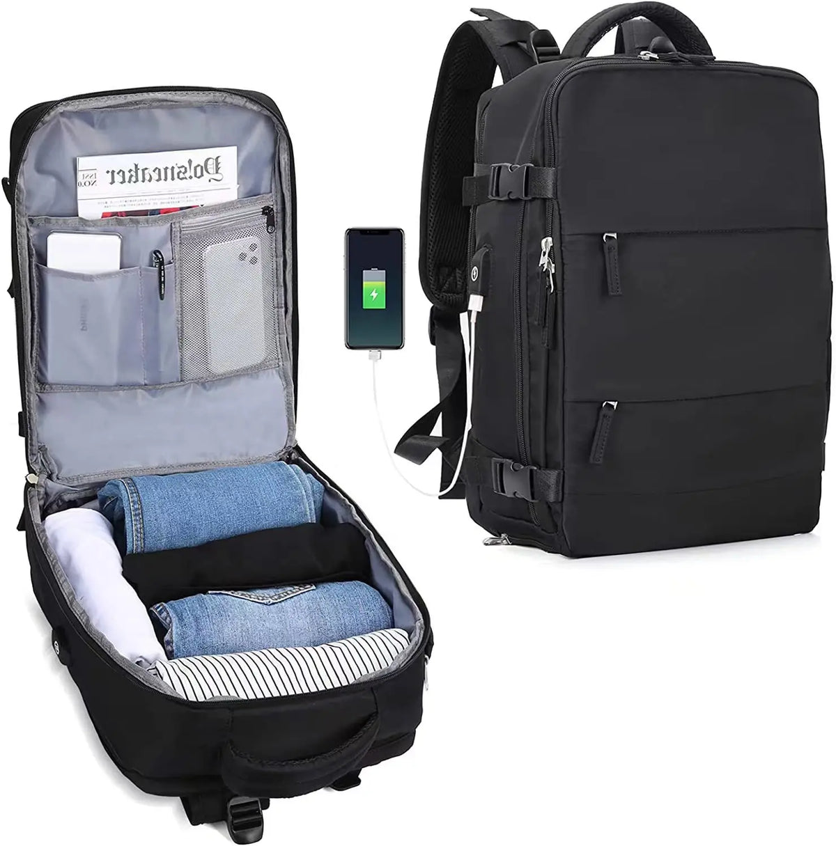 Backpack Travel Cabin Aircraft Travel Cabin Carrying Luggage Mountaineering Backpack With USB Charger
