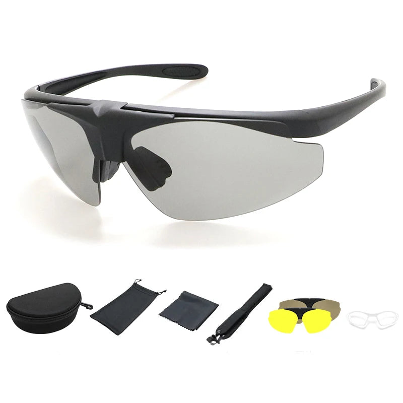 Kerry ZSYJ-2012 Outdoor Tactical Clamshell Goggles Enhanced PC Mirror Anti-fog Field Equipment CS Shooting Myopia