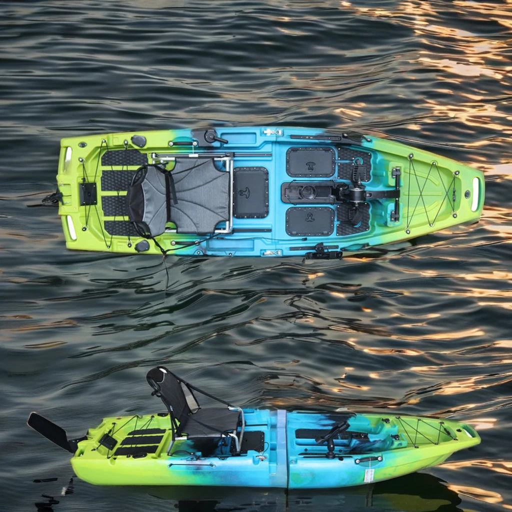 Vicking 9 ft Propeller Ocean Pedal Drive Kayak Modular 1-Person Sea Kayak for Fishing HDPE Hull Material Rivers