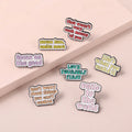Letter Brooch Clothing Accessories Metal Badge Corsage Alternative Pin Anti-slip Buckle Funny