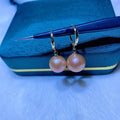 Certified New Edison Round Beads Freshwater Pearl Ear Clip Earrings Short and Simple Temperamental Earrings Female Accessories