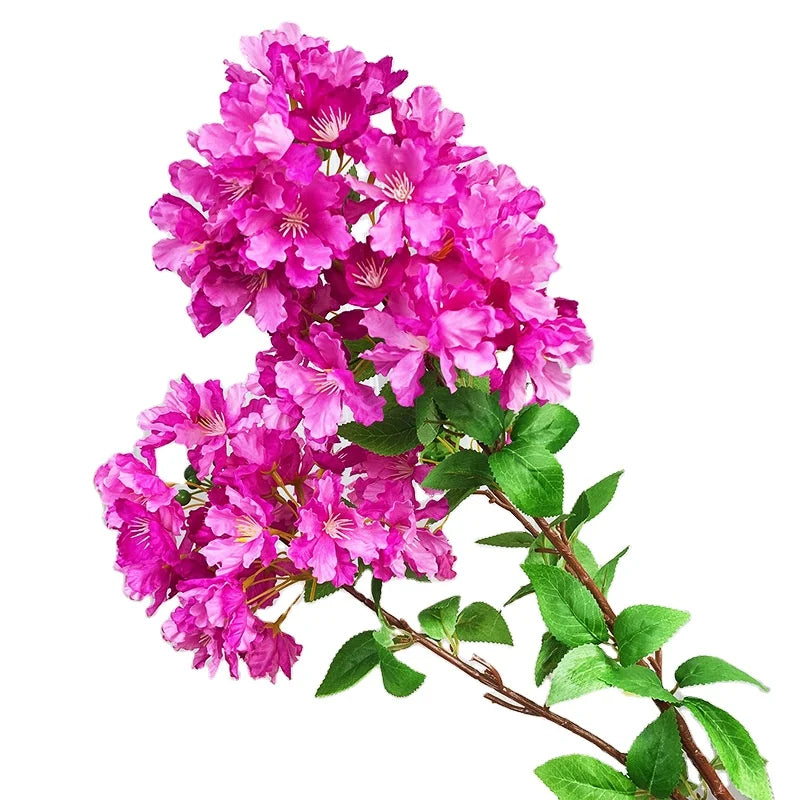 New Design Artificial Bougainvillea Flowers 3 Forks Crape Myrtle  for Decor