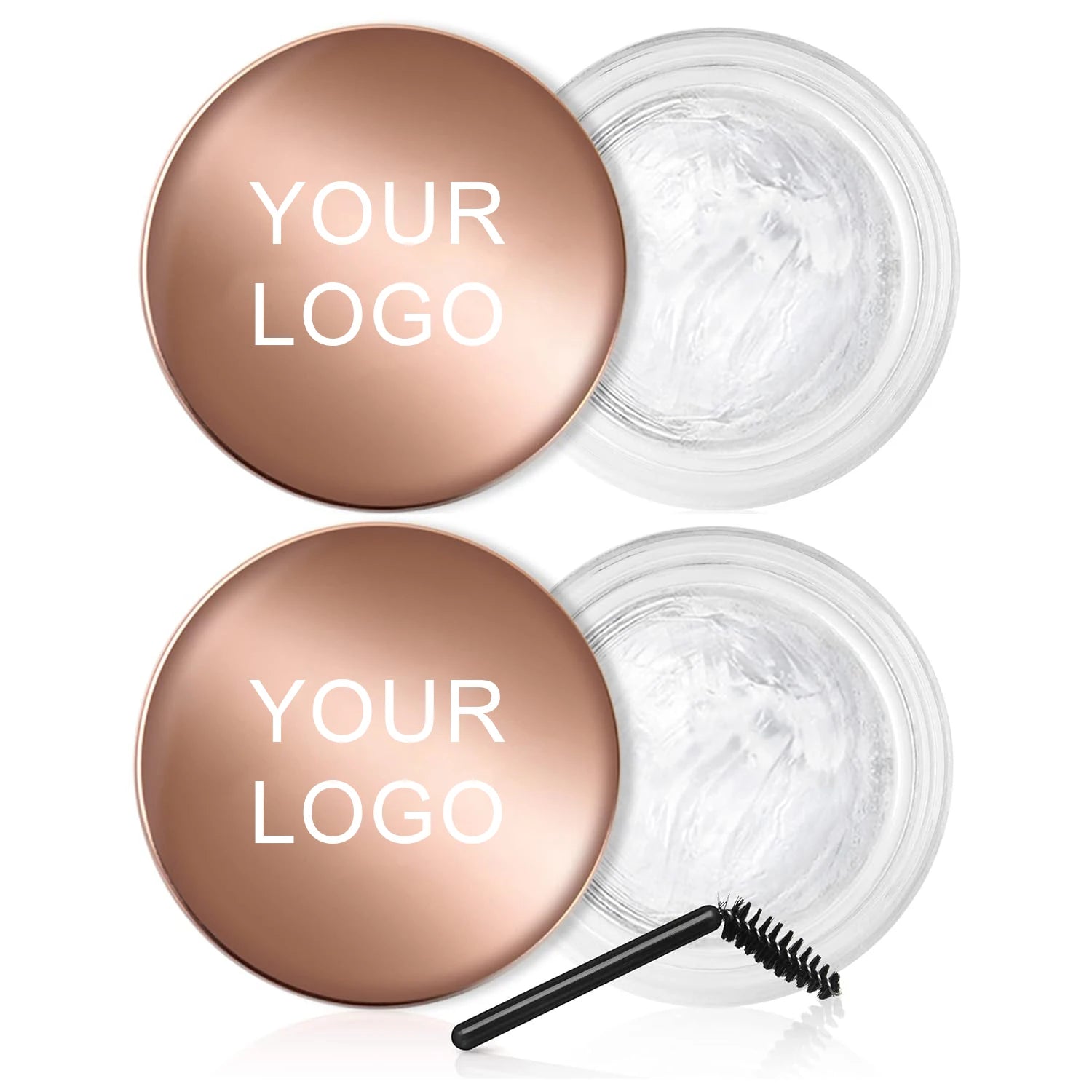 4D Eye Brow Styling Wax Kit with Strong Hold Brow Jelly Gel Pomade and Soap Wax for Fluffy Brows for Lamination Mineral