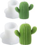 HY 3D Cactus Candle Mold Silicone Succulent Plant Mold for Candle Resin Soap Making