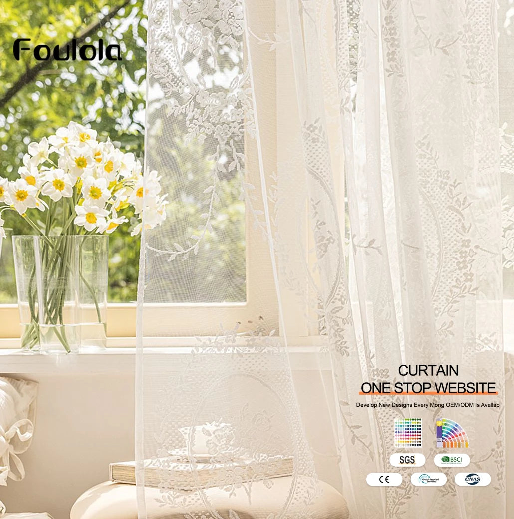 Factory Supply Knitted Sheer Home New Curtain Fabric