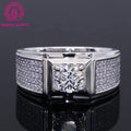 Luxury Vvs Moissanite Ring Men Use 925 Sterling Silver Rings Moissanite with GRA Certificate Men Wedding Rings for Engagement