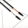 Professional Eyebrow Brushes Makeup Tools Ultra Thin Angled Rose Gold Double Ended Eyebrow Brush Set
