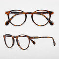 Shenzhen High-quality Sunglasses UV400 Round Thin Frame Retro Glasses Acetate Men's Optical Glasses Frame