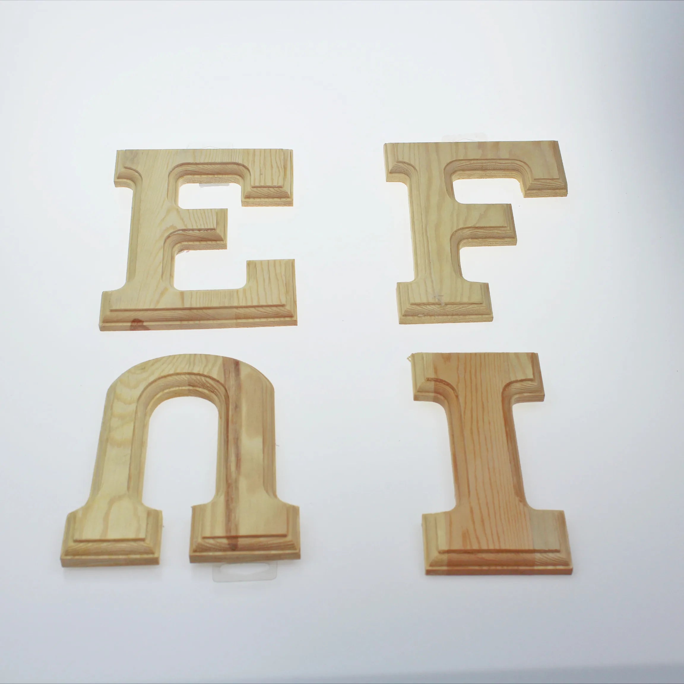 Unfinished Crafts Wooden Letter Sign Decoration for Painting Letter Board DIY Wooden Letter