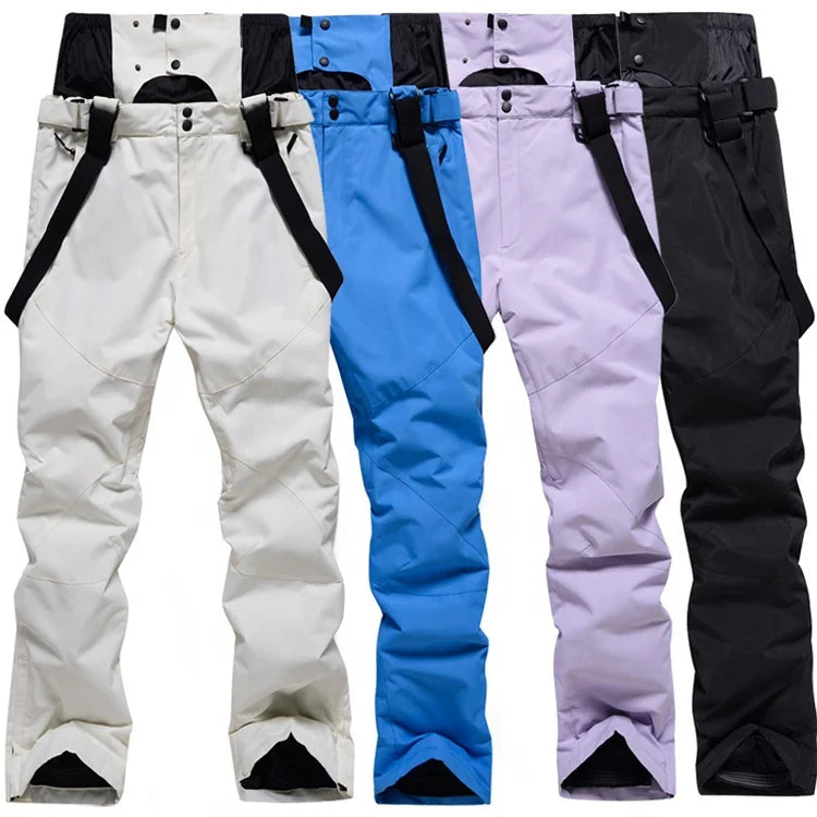 Wholesale Unisex Sportswear Outdoor Waterproof Windproof Warm Snowboarding Suspenders Bibs Snow Pant Ski Pants