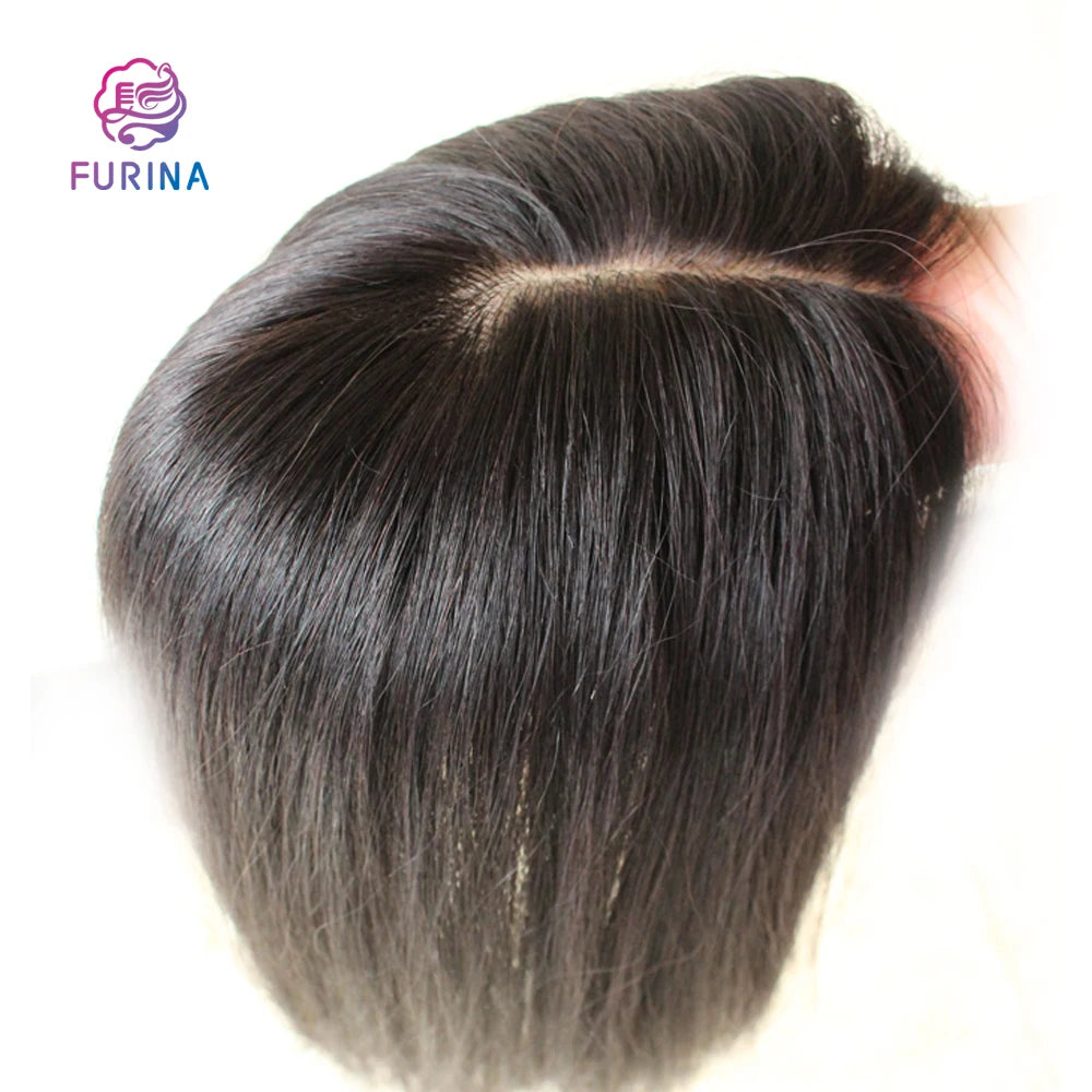 High Quality Materials Human Hair Topper Silk Top Colored Hair Replacement Women Pv Toupee for Beautiful Female Woman