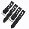YUNSE Premium 20mm 22mm Silicone Band Breathable Rally Silicon Wristband 3 Holes for Smartwatches Rubber Racing Diver Style