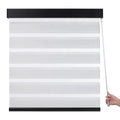 ZSTARR Light Filtering Manual Cordless Wand Control Spring Persianas Day and Night Zebra Blinds Shades for Window