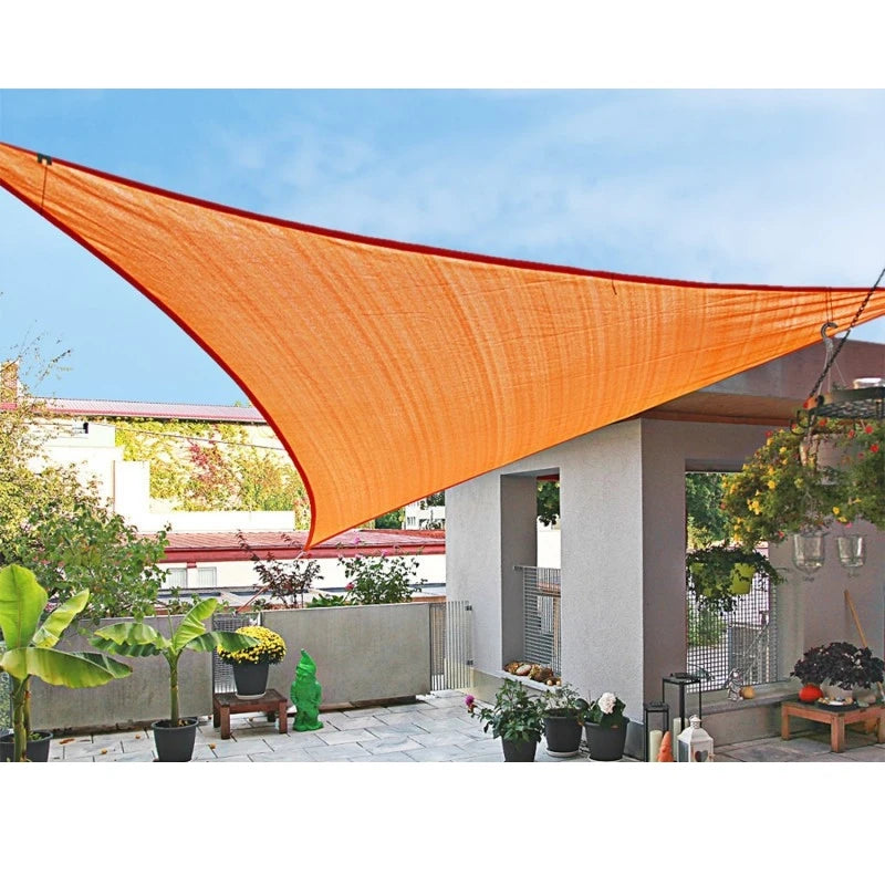 2x2x2m Triangle Waterproof Sun Shade Sail Outdoor Party Activity Sun Canopy Awning Garden Pergola Solar Sail Terrace Pool Cover