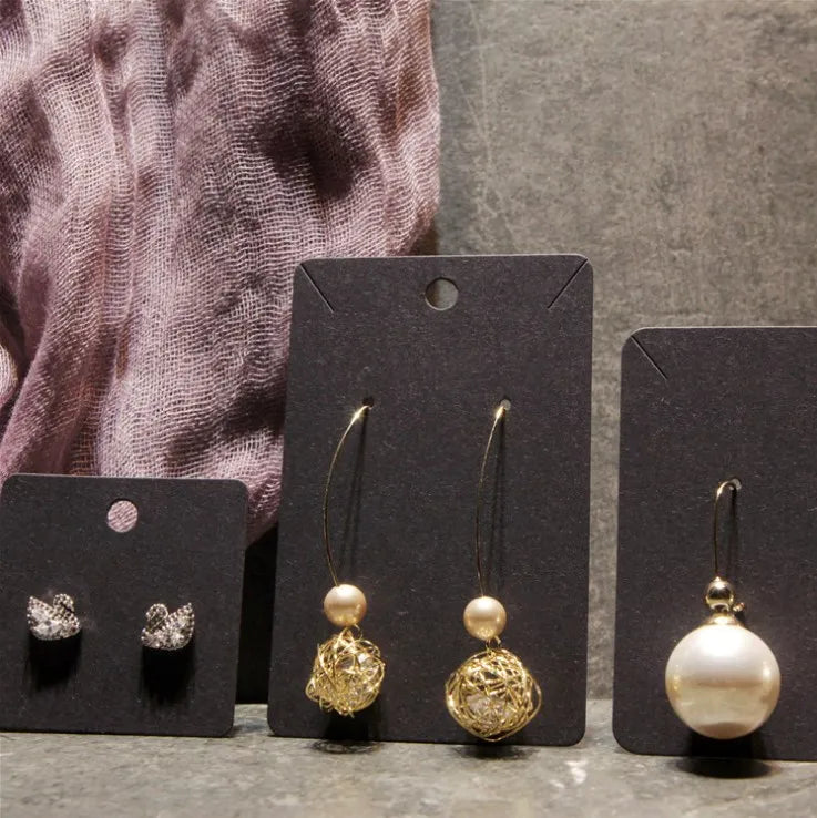 High Quality Necklace Earrings Jewelry Holder Paper Packaging Card Cardboard Holder Custom Jewelry Display Card