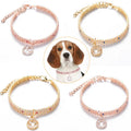 Fashion Wholesale Bling Bling Diamond Rhinestone Pet Dog Paw Pendant Charms Necklace