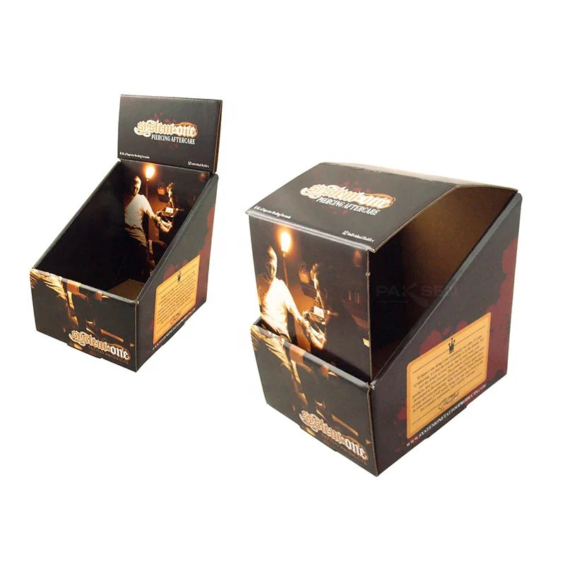 Custom Eco-Friendly Foldable Corrugated Paper Display Boxes Supermarket Shelf Ready Packaging for Food Cardboard Shipper