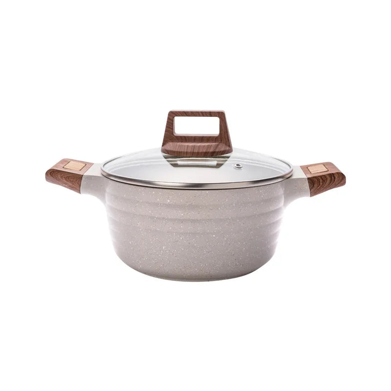 Latest Maifan Stone Soup Pot Non-Stick Cookware Set Eco-Friendly Multifunction Household Casserole Stew Pot for Kitchen Cooking