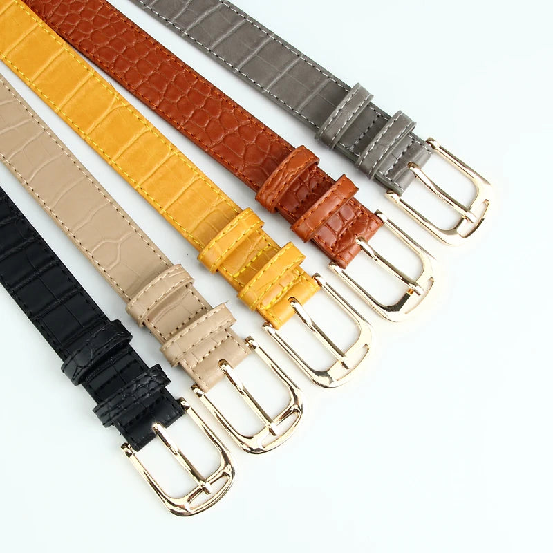 Simple and Versatile Ins Style Belt Female Decorative Dress Jeans Belt Korean Version of the Trend of Women's Belt Wholesale