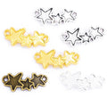 4Color Antique Silver Color Star Charms Earring Necklace Linker Pendants for Jewelry Making DIY Handmade Craft 20*8mm L303