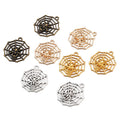 Antique Cobweb Charms Metal Pendants for Necklace Bracelet Jewelry Making Jewelry Handmade Crafts 30*27mm D927