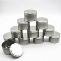 Wholesale 6oz Gold Silver Black Round Decorative Gift Empty Tin Can Jars Metal Candle Tins