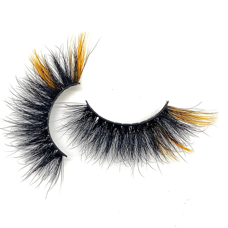 Hot Sale Color Eye Lashes Handmade Natural 3D Mink Eyelashes Premium Long Mink Lashes