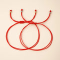 Go2boho Red Rope Bracelets Handmade Healing Luck Chain Boho Minimalist Trendy Multi-Layer Jewelry for Women Men Festival Gift