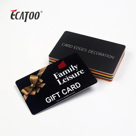 Bulk Customized PVC+PET+ABS Luxury Jewelry Card Gift Card with Gravure Printing UV Barcode & QR Code