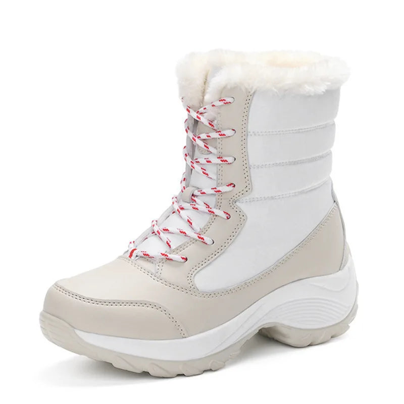 Women's New Cute Sweet Fashion Snow Boots Winter Warm Non-slip Female Boots Thick Bottom Comfortable Durable Female Casual Shoes