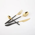 Black Unique Handle Quality Stainless Steel Hotel Exquisite Atmosphere Thickened Tableware Set