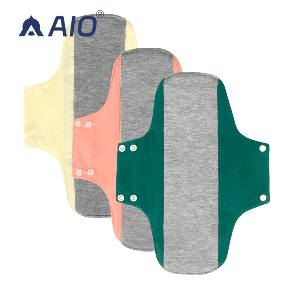 Heavy Flow Pads Reusable Menstrual Cloth Sanitary Napkin Pads Plain Cotton Graphene Menstrual Cloth Sanitary Napkin Pads