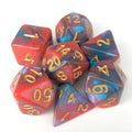Factory Cost Supply 2 Color Glitter Red Acrylic DND Dice Set 16mm Polyhedral Resin Plastic for Games Bulk Supply