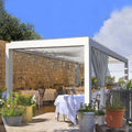 Baivilla Outdoor Freestanding Aluminum Bioclimatica Pergola Waterproof Gazebo for Backyard or Balcony Powder Coated Frame
