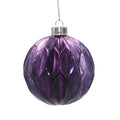 Factory Direct Sale New Arrival Blown Glass 8cm Hanging Christmas Ball Baubles
