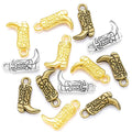 6 Color Metal Alloy Boots Shoes Charms for Necklace Key Buckle Pendants Jewelry Making DIY Handmade Craft 18*11mm N166