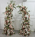 Artificial Flower Arch Backdrop Soft Cloth Floral Lotus Design for Weddings Events Chinese New Year Father's Day & Crafts