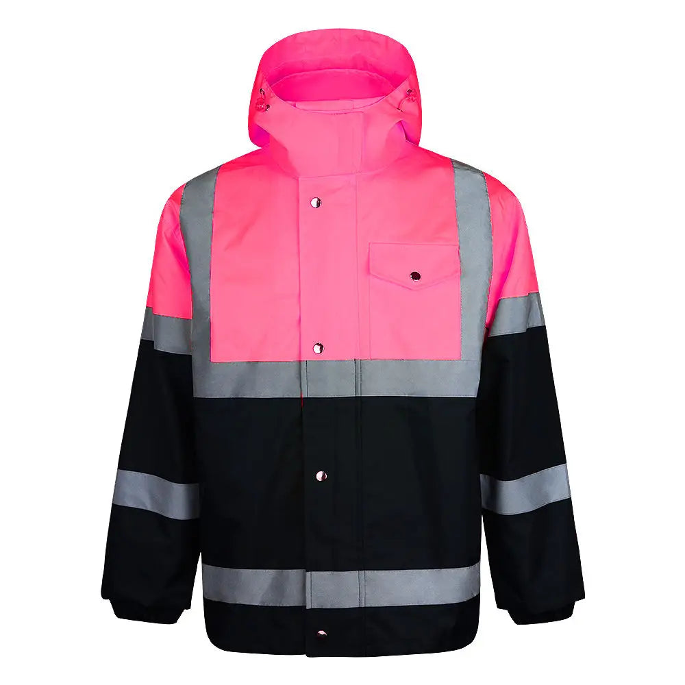 ZUJA Customized High Visibility Polyester Safety Jacket Professional Outdoor Work Safety Jacket