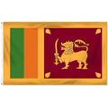 Hot Selling 3x5 Ft Polyester Banner Outdoor Flying Double Stitching With Two Grommets Good Factory Price  Sri Lanka Flag
