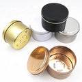 4oz 8oz Recyclable Tinplate Candle Tins Round Tin Containers with Raised Safety Feet Glossy Finish DIY Candle Making Supplies
