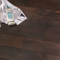 Stout Dark Color Traditional Eco-Friendly Handscraped Hardwood Solid Wood Parquet Flooring for Indoor Decoration