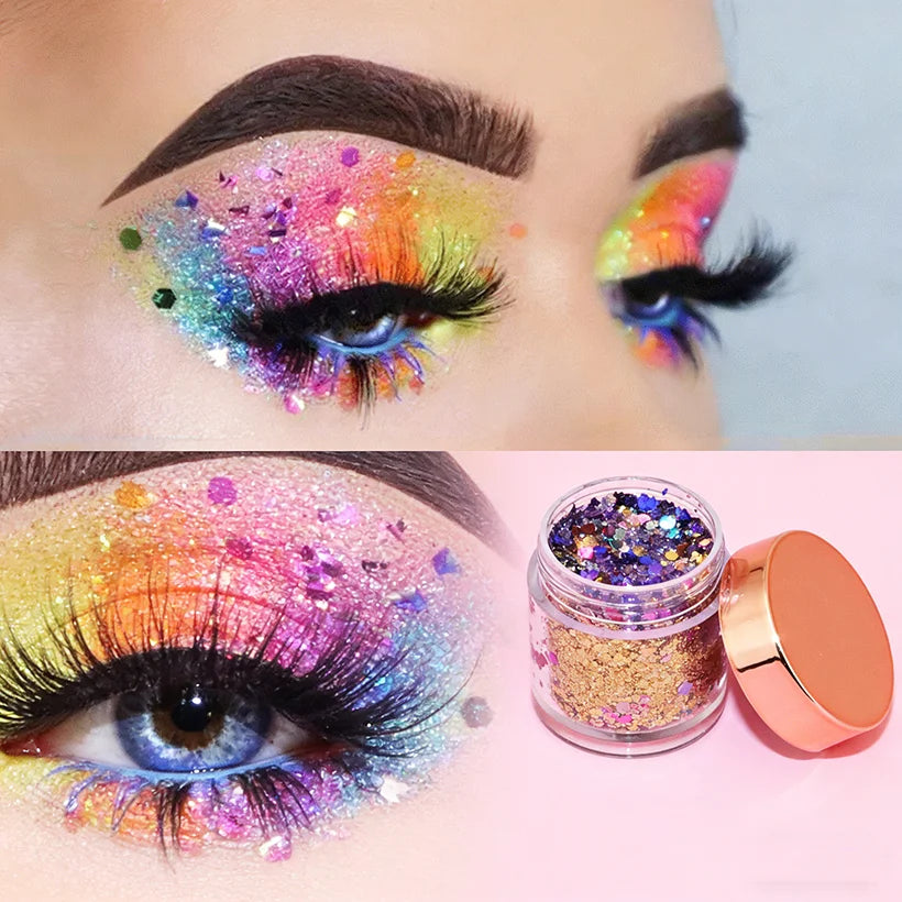 Wholesale Waterproof Shimmer Diamond Eye Shadow Palette Monochrome Glitter Eyeshadow