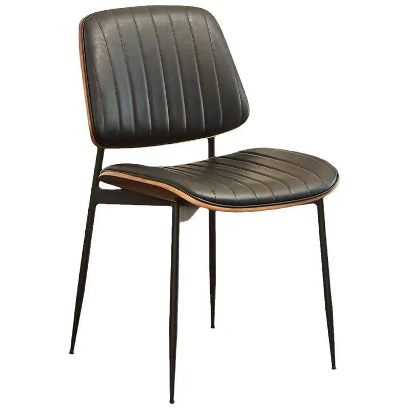 BST Nordic Silla Luxury Restaurant Furniture Set Retro Dining Chair Chaise Design Dining Leather Chairs Dining Room Chair