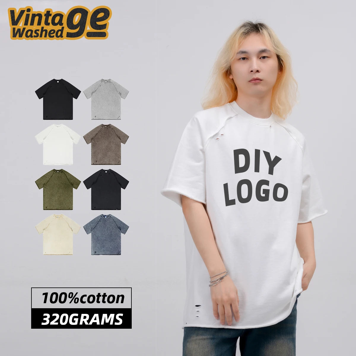 High Quality Custom T-Shirt Printing Men's Anti-Wrinkle 100% Cotton Tee Blank Trendy Design Logo Heat Transfer Customization