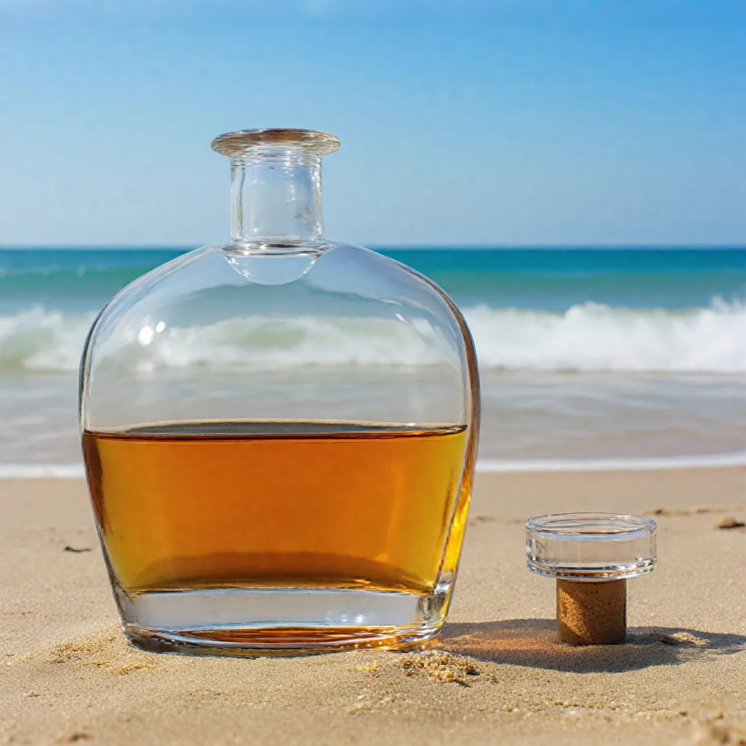 Unique Shape 500ml Glass Bottles with Stopper for Liquor Spirits Whisky Vodka Bottle Directly Supplied by Manufacturer