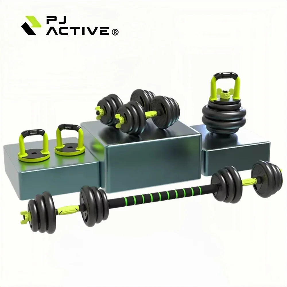 PINJIAN Gym Home Fitness Iterm Bars and Small Dumbbells Weight Lifting Adjustabil 6 in 1dumbbells