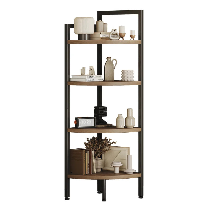 Four Layer Wooden Corner Racks Standing Type Storage for Tools Bathroom Use Portable Multifunction Display Stand MegaBDM