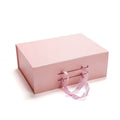 Custom Empty Recycled Materials Paper Magnetic Folding Gift Packaging Box for Photo Frame and Candle with Ribbon